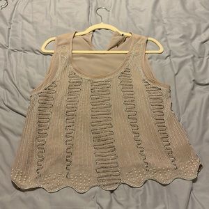 Paper Crane sequin bedazzled top